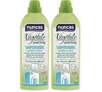 Nuncas Végétale - Saponaire Machine à Laver - Lessive pour Tissus délicats - 1000ml (Lot de 2)