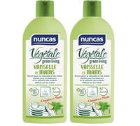 Nuncas Végétale - Vaisselle & Mains - Savon Délicat - 500ml (Lot de 2)