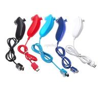 Nunchuck Nunchuk contrôleur de jeu vidéo à distance pour Nintendo pour Console Wii 5 couleurs livraison directe - Type BALCK