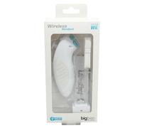 Nunchuck sans fil pour Nintendo Wii / Wii U - RF 2.4 Ghz avec boutons d'action - Blanc