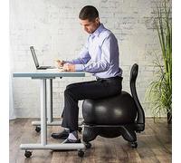 NUNETH Chaise de Posture avec Ballon D'équilibre pour Le Yoga et Soutien du Dos, Chaise d'exercice de Thérapie Physique pour Enseignant, Étudiant, Maternité, pour Soulager Les Maux de Dos