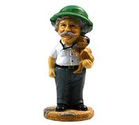 NUNETH Statue d'Albert Schweitzer, figurines décoratives en résine, sculpture de collection d'intérieur, décorations de bureau, gris