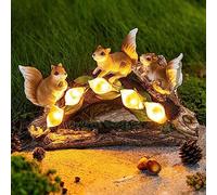 NUNETH Statue d'écureuil pour décoration de jardin, décoration de pelouse