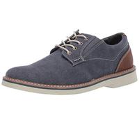 Nunn Bush Barklay Canvas Plain Toe Chaussures à Enfiler à Lacets en Toile Oxford pour Homme, Noir foncé, 40 EU