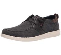 Nunn Bush Brewski Wallabee Mocassins à Enfiler en Toile avec Bout Mocassin élastique pour Homme, Noir, 42 1/3 EU