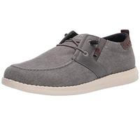 Nunn Bush Homme Brewski Wallabee Canvas MOC Toe Bungee Slip-on Chaussures Basses, Gris, 39.5 EU