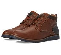 Nunn Bush Homme DC Circuit Plain Toe Chukka Boot with Memory Foam Bottine, Cognac, 42.5 EU Large