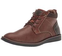 Nunn Bush Homme DC Circuit Plain Toe Chukka Boot with Memory Foam Bottine, Cognac, 45.5 EU