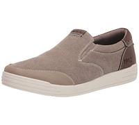 Nunn Bush Homme Kore City Walk Canvas MOC Toe à Enfiler Basket, Stone, 42.5 EU Large