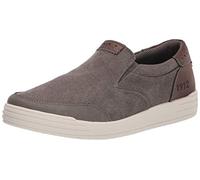 Nunn Bush Kore City Walk Baskets à Enfiler en Toile avec Bout Mocassin pour Homme, Ciment, 46.5 EU