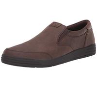 Nunn Bush Men KORE City Walk Moccasin Toe Sneaker Style Slip on Loafer Shoe, Dark Brown, 12 M US