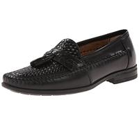 Nunn Bush Men's Strafford Woven Slip-On Loafer, Black, 11.5 M US