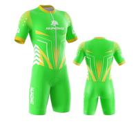 NUNOMO Combinaison de Cyclisme Homme Triathlon - Rembourrage 3D Respirant, Manches Courtes pour Entraînement Vélo/Natation, Tenue Cycliste Professionnelle Body Confortable (TYPE-8,L)