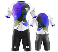 NUNOMO Combinaison de Triathlon pour Homme Homme Pro Trifonction Manches Courtes Sports de Plein Air Vêtements de Triathlon, pour Course À Pied, Natation, Cyclisme Body (Type-2,M)