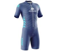 NUNOMO Homme Pro Trifonction Manches Courtes Sports de Plein Air Vêtements de Triathlon, pour Course À Pied, Natation,Séchage Rapide serré Cyclisme,Jersey Ensemble Body (TYPE-2,M)