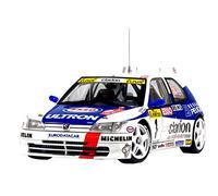 NUNU BEEMAX Maquette Voiture Peugeot 306 Maxi 96 Monte Carlo Rally 24009 - 1/24
