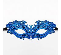 Nunubee Dentelle Mascarade Masque Pour Femmes Mariage Déguisements Bal Masqué Bal Halloween Carnaval Costume Par Intérim Fête 21 * 8cm Bleu + Argent#2