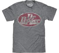 NUO YI JIA Dr. Pepper Soda Pop Logo Men's Teegrey Cotton T Shirt Grey XL