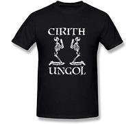 NUO YI JIA Men's Cirith Ungol Band T-Shirt Black M