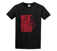 NUO YI JIA Men's West Side Story Film T-Shirt Black XXL