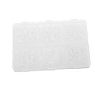 NUOBESTY 1 Boîte Perles Plates Abs Imitation de Perles pour Nail Art Accessoires de Cheveux Décoration de Vêtements et Projets Diy Boîte de Rangement Pratique