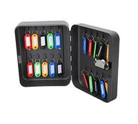 NUOBESTY 1 Coffret Cartes-clés Verrouillable Armoire à Clés pour Porte D'entrée Petit Porte-clés Support Mural pour Coffre à Clé Monter Monté Armoire De Sécurité à Clés Black Métal