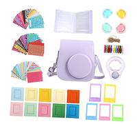 NUOBESTY 1 Ensemble Accessoires Polaroïd De Protection Pour Appareil Photo Instantané En Pu Pour Appareil Photo Instantané Étui Pour Instant Mini 11 Papier Violet,mauve