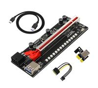 NUOBESTY 1 Ensemble Câble Extension GPU Pcie avec Indicateur LED Adaptateur pour Alimentation Stable et Sécurisée Kit pour de Cartes Graphiques Couleur Aléatoire