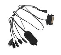 NUOBESTY 1 Ensemble Contrôleur RGB pour Pc avec Hub Adaptateur de Synchronisation LED pour Ordinateurs de Bureau Prise de Plusieurs Périphériques