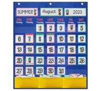 NUOBESTY 1 Ensemble de calendrier de poche pour la classe : Calendrier de poche cactus - Décoration murale pour la maternelle, le et l'école à la maison avec cartes