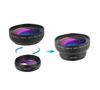 NUOBESTY 1 Ensemble Kit Objectifs Universels pour Smartphone Objectif Angle et Macro Lentille Externe Étanche pour Photographies de