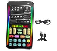 NUOBESTY 1 Ensemble Mini-Carte Son Appareil Voix portative Petit Portable changeur de Voix drôle Micro de Jeu changeur de Voix téléphonique modificateur de Voix Plastique
