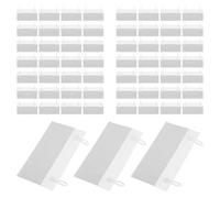 NUOBESTY 1 ensemble Porte Étiquette Transparent Plastique avec Clips de Verrouillage pour Panier Lot de Supports pour Affichage de Prix Magasin et Entrepôt