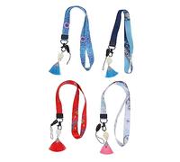 NUOBESTY 1 Jeu Lanières Ethniques Décoratives Pour Téléphone Antidérapants Universels Pour Badges Accessoires Design Rétro Motifs Floraux 4 Pièces