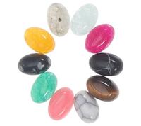 NUOBESTY 1 Jeu Oblat Outlet Raclette Charbons Lame Grattoir Anneaux Bijoux Cercle Kit De Fabrication De Boucles D'oreilles Ornement En Pierre Naturelle Cabochons Décoratifs Jade 10 Pièces