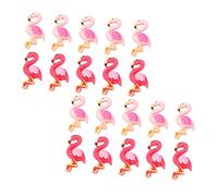 NUOBESTY 1 Jeu Resin Bijoux Flamingo Pour Flamant Décor Accessoires Petit Bricolage Embellistes Halloween Couverture De Téléphone Faire La Fête Filles Résine 40 Pièces