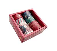 NUOBESTY 1 Jeu Rubans Washi De Noël Ruban Adhésif Décoratif Pour Et Scrapbooking Motifs Festifs Pour Et Diy Créatif 6 Pièces