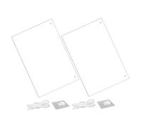 NUOBESTY 1 Jeu Tableau Mémo Transparent Acrylique Effaçable À Sec Lot De Surface Facile À Nettoyer Pour Notes Et Messages Pour Bureau Et Maison Crochets Et Corde 2 Pièces
