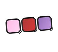 NUOBESTY 1 Lot De 3 Filtres sous-Marins pour Caméra De Sport Filtre De Plongée pour Caméra De Sport Rouge