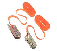 NUOBESTY 1 Paire Sangle de Fixation de Charge avec Boucle Métallique Sangle à Cliquet Durable Couleur Aléatoire pour Bagages et Remorques Couleur Aléatoire Couleur Aléatoire