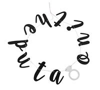 NUOBESTY 1 Pièce Bannière Décorative de Fête Diy He Put A Banner Guirlande Festive pour Décorations Murales et Arrière Plans Photos Accessoire de Fête Pratique et Élégant