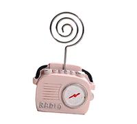 NUOBESTY 1 Pièce Clip Photo Téléphonique Et Radio Note Clip Mémo Titulaire De Téléphone Mémo Note Support Photo Clips Photo Porte-mémo Dossier Photo Cartes Clip Anneau En Metal Rose