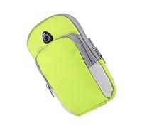 NUOBESTY 1 Pièce de Bras de Sport Étanche Brassard Flexible pour Téléphone Grand Format Design Respirant pour Fitness et Escalade Vert