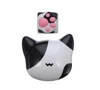 NUOBESTY 1 Pièce Keycap Replacement Accessory Unique Cat Paw Cow Design for Mechanical Keyboards