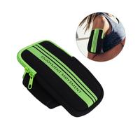 NUOBESTY 1 Pièce Pochette Brassard Étanche pour Téléphone Mobile de Sport pour Course et Activités Plein Air Vert et