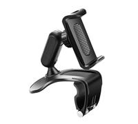 NUOBESTY 1 Pièce Support Téléphone Rotatif Clip de Fixation pour Rétroviseur Noir