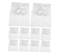 NUOBESTY 10 Ensembles Cartes Invitation Mariage Découpées Laser Lot Style Européen Élégant Accessoires Nom de Table pour Dîner Fête