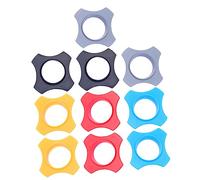 NUOBESTY 10 pièces Anneau Caoutchouc pour Microphone Lot de Orange Bleu Noir Gris Rouge Protection Antidérapante et Chute pour Microphones de et Ktv