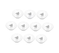 NUOBESTY 10 Pièces Bac Récupérateur Huile pour Hotte de Cuisine Récipient Rond avec Fixation Trois Griffes Stable Compatible avec Plusieurs Modèles Facilite Entretien Cuisine Collecte de