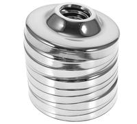 NUOBESTY 10 pièces Cache Valve Robinet Acier Inoxydable Décoratif Protection Tuyauterie Murale pour Salle de Bain Caches Rondes pour Vannes Angle et Accessoires pour Installation Facile